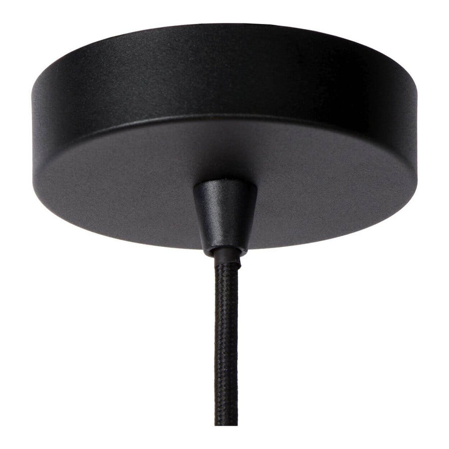 Suspension Lester 6 lumières noire