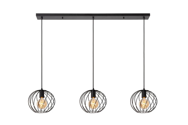 Suspension Danza 3 lumières noire (21428/03/30)