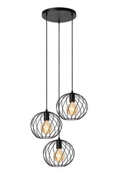 Suspension Danza 3 lumières noire (21428/13/30)