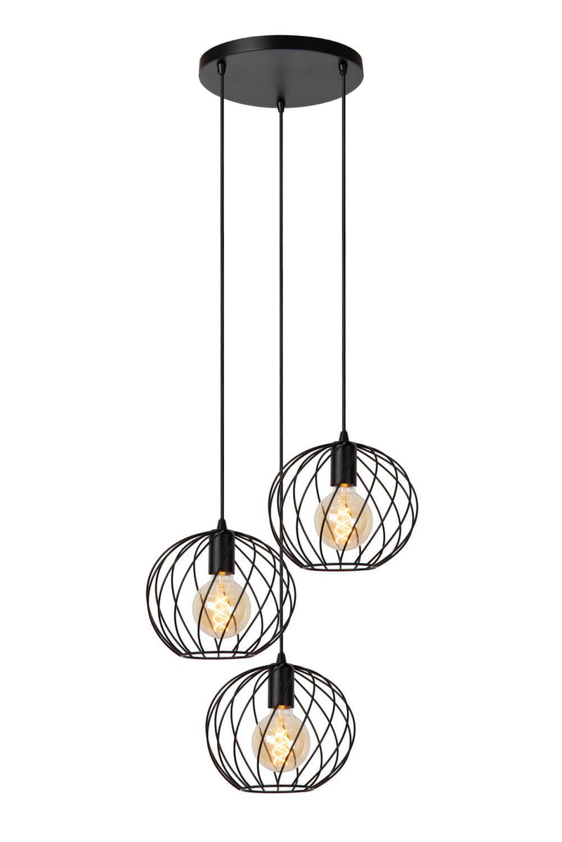Suspension Danza 3 lumières noire (21428/13/30)