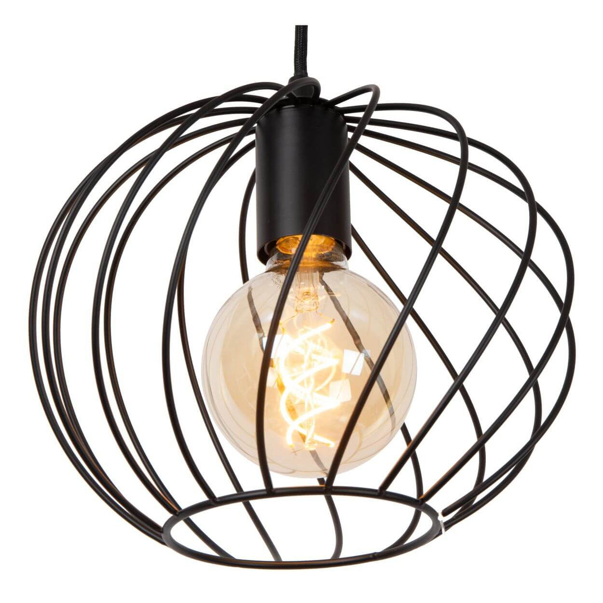 Suspension Danza noire, H 60 cm