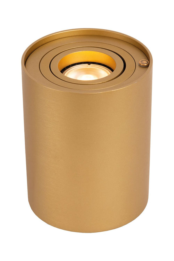 Lampe à poser Tube dorée mat