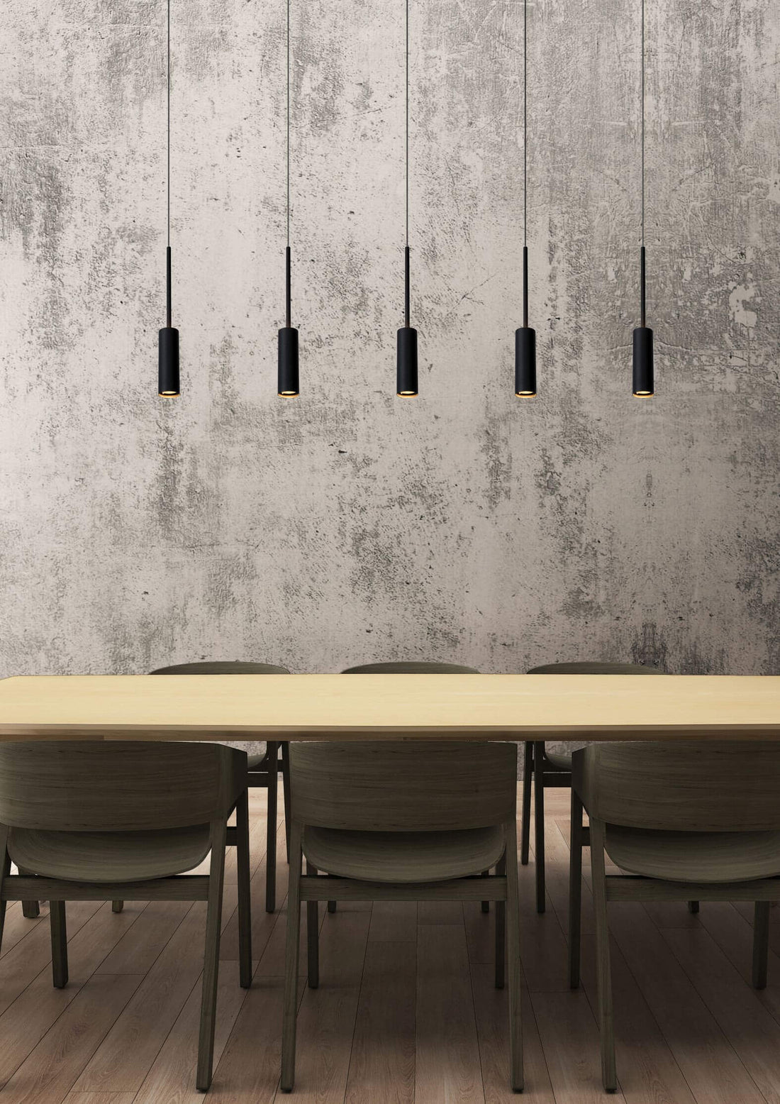 Suspension luminaire | Tubule Noire