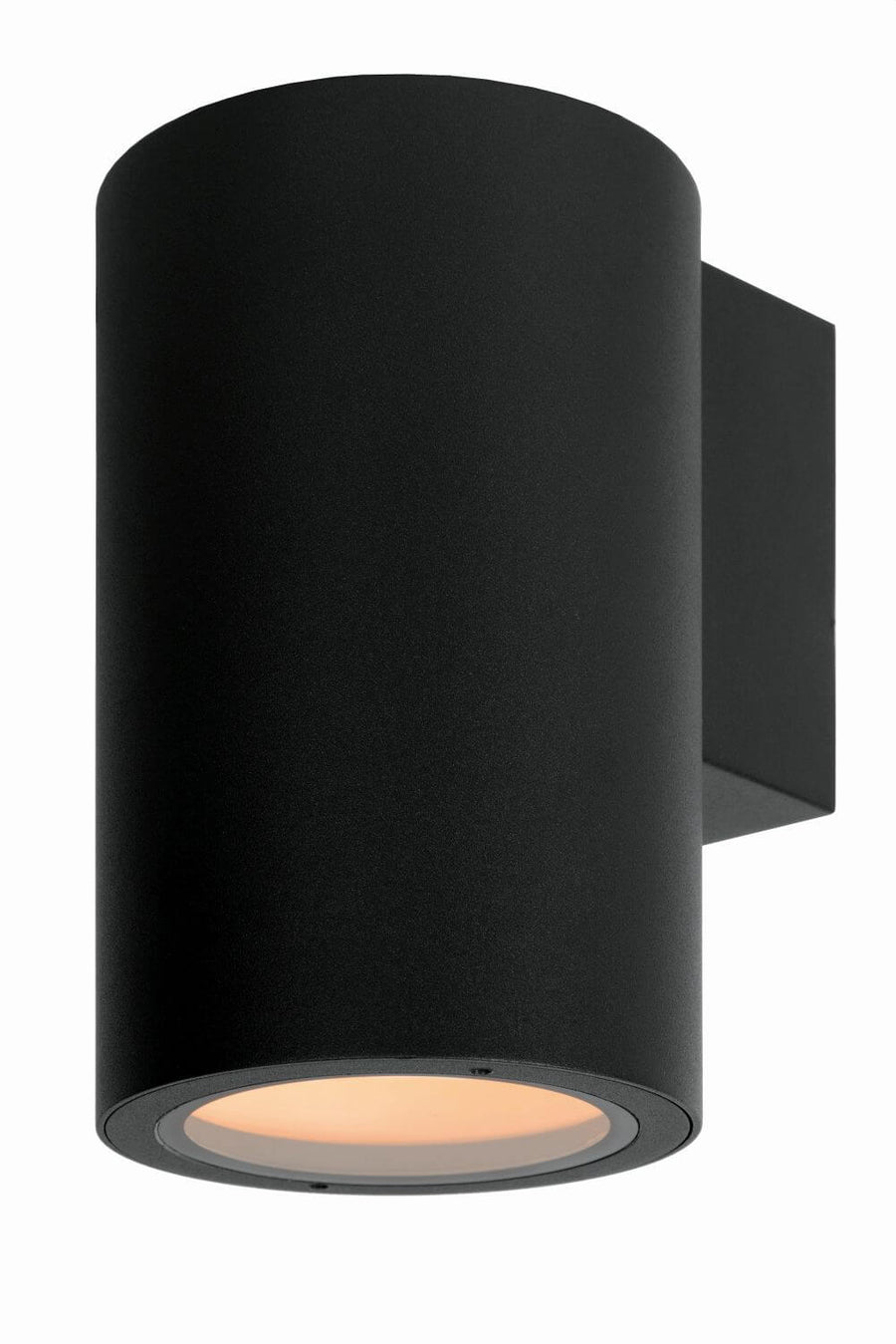 Produit de face sur fond blanc, cylindre vertical noir et diffuseur allumé