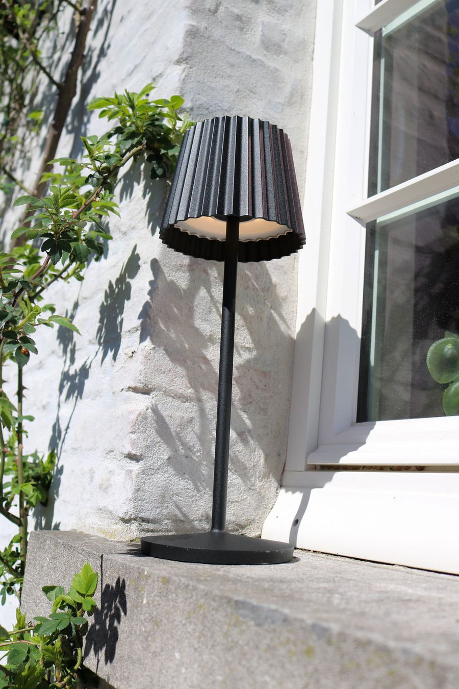 Lampe extérieure Justine noire