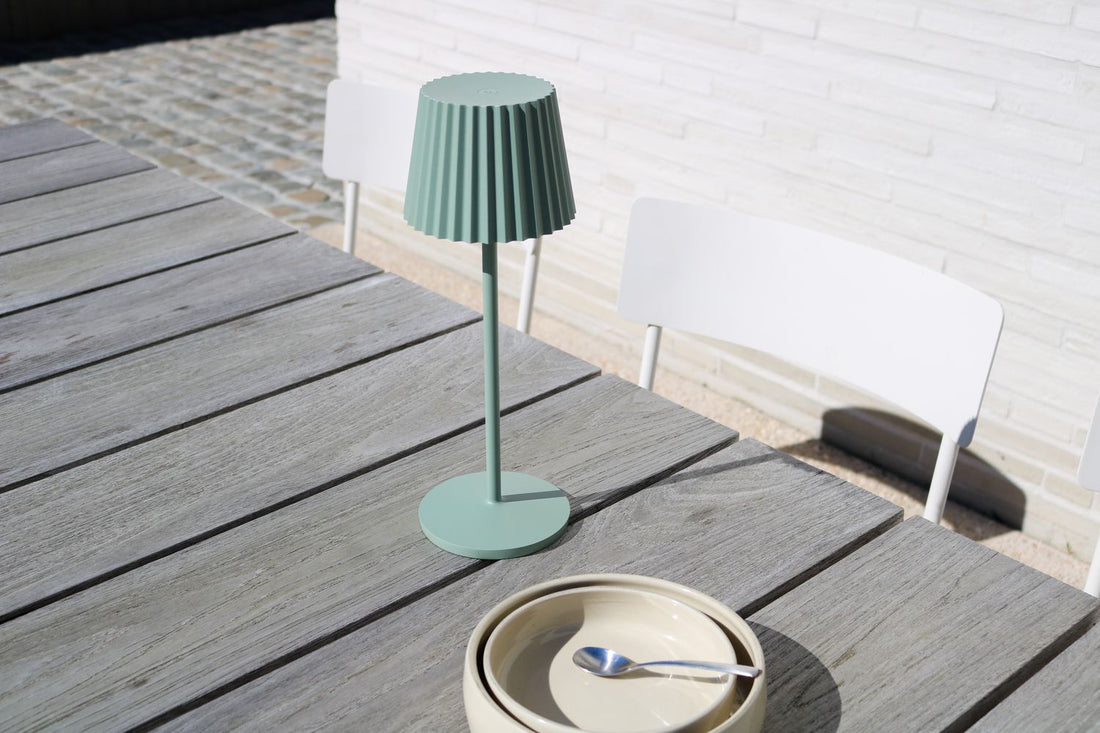 Lampe extérieure Justine verte