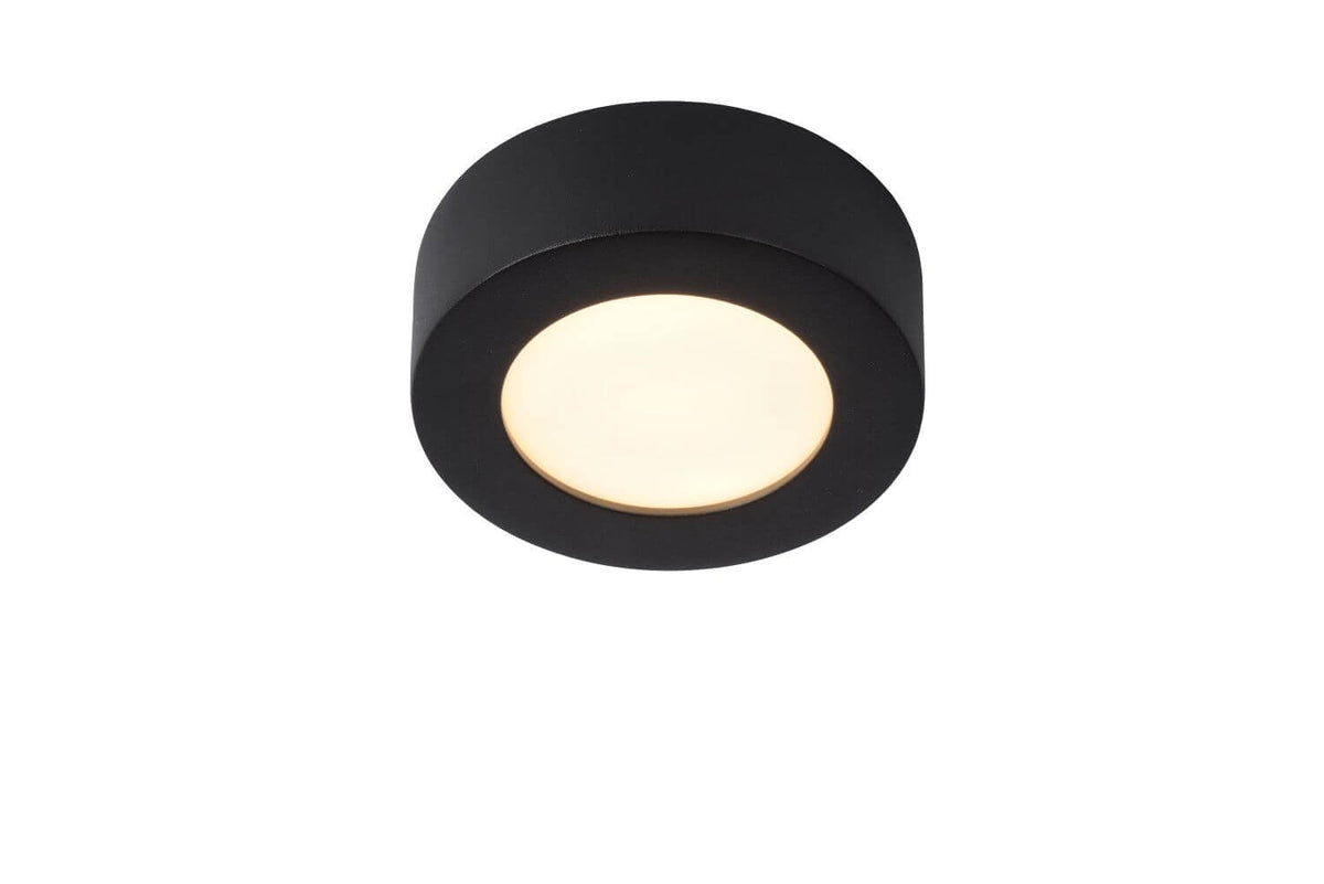 Plafonnier Brice noir, Ø 11,7 cm
