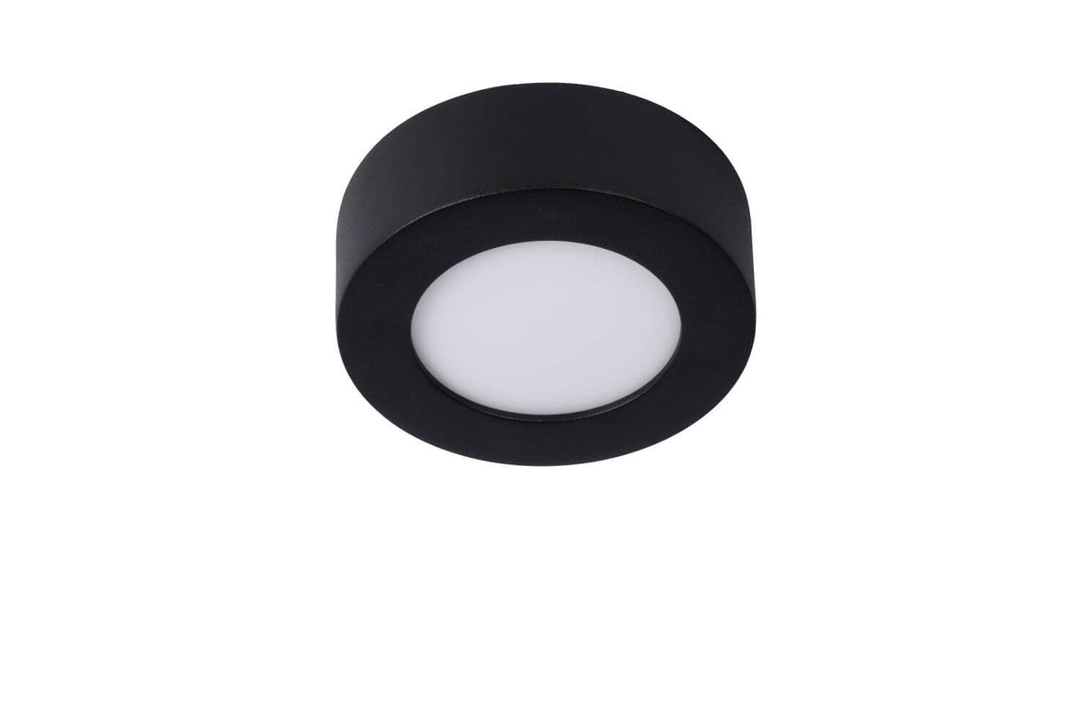 Plafonnier Brice noir, Ø 11,7 cm