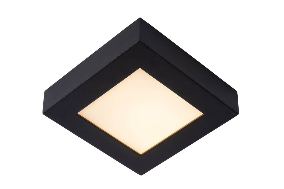Plafonnier Brice noir, L 16,8 cm