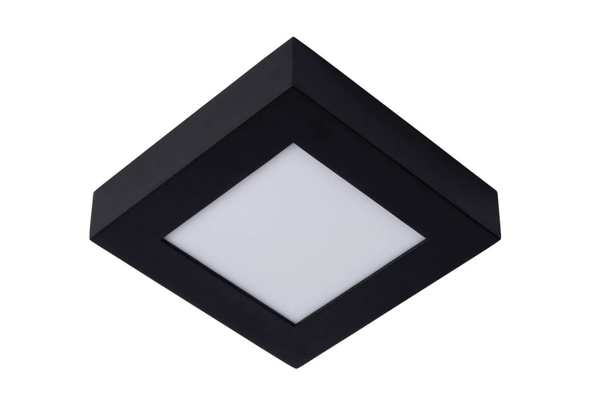 Plafonnier Brice noir, L 16,8 cm