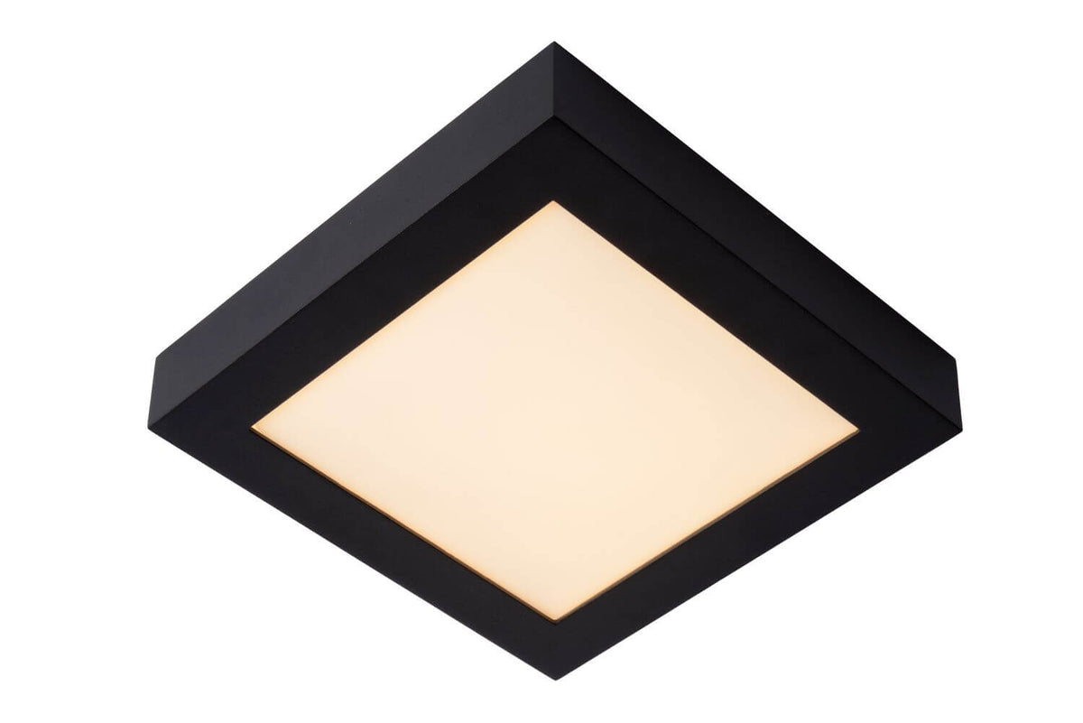 Plafonnier Brice noir, L 22 cm