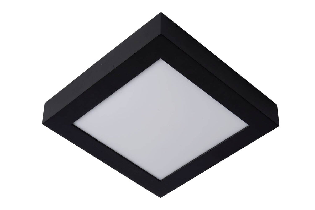 Plafonnier Brice noir, L 22 cm