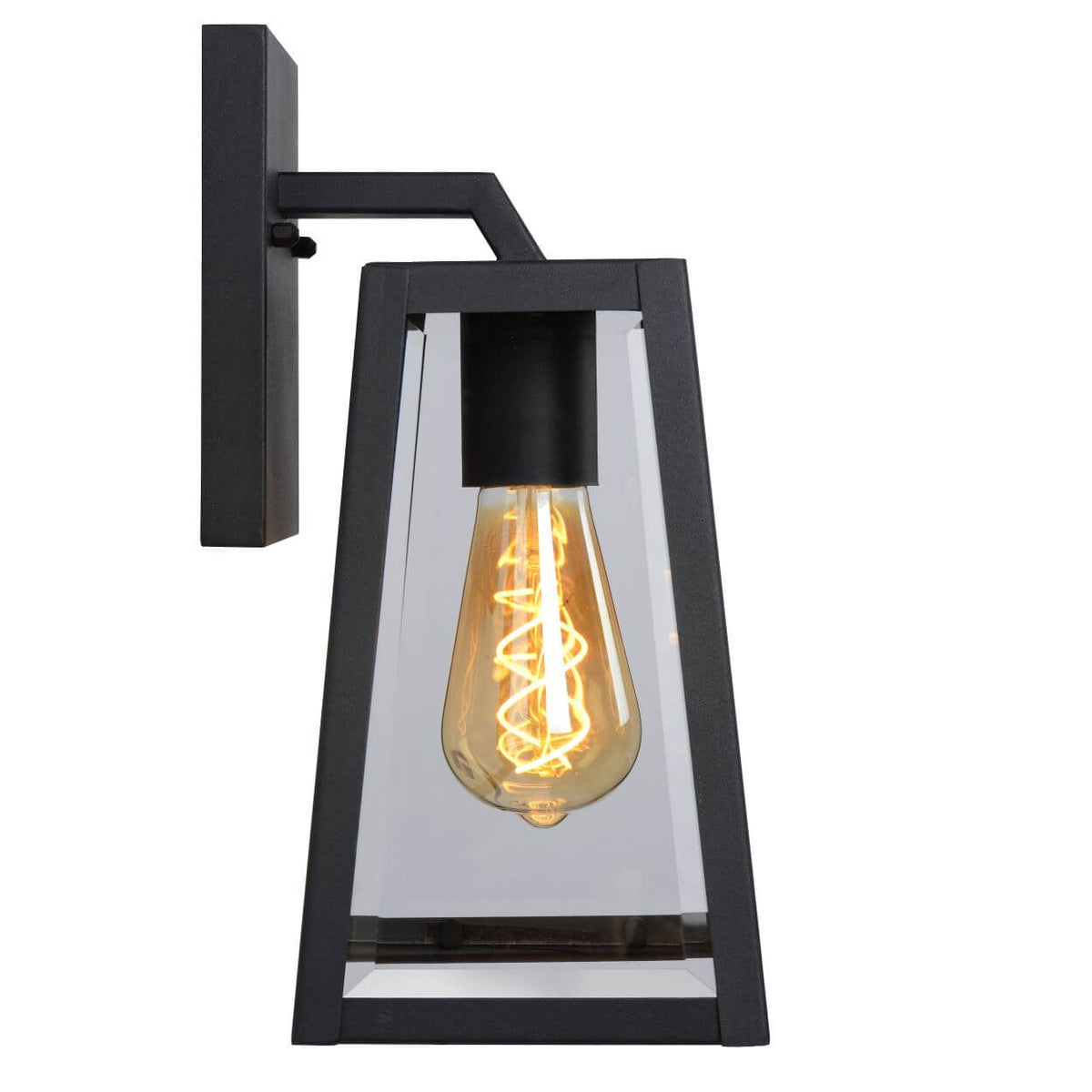 Applique extérieure Matslot noire, H 30,5 cm