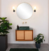 Applique murale Berend noire et dorée mat, verre