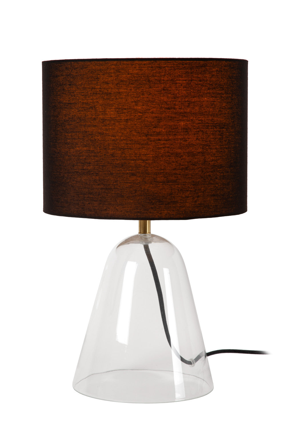 Lampe à poser Campana transparente, tissu, H 36,5 cm