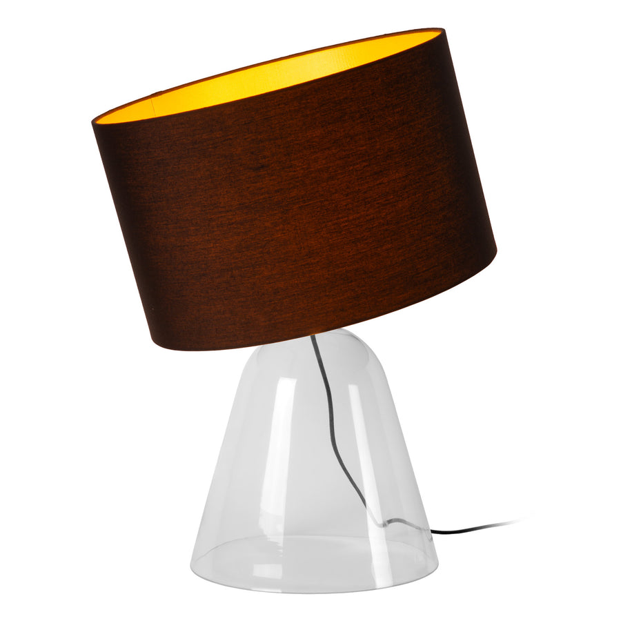 Lampe à poser Campana transparente, tissu, H 52,9 cm