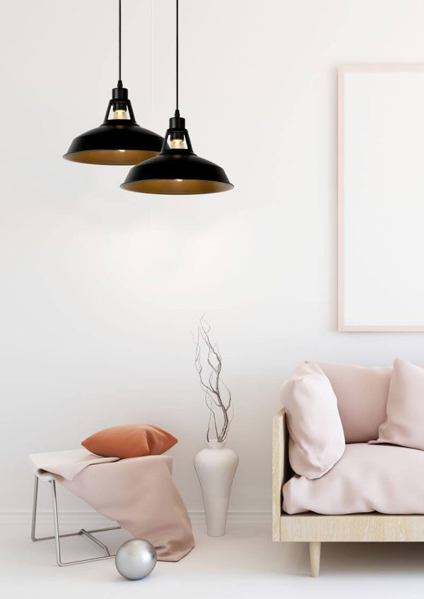 Suspension Brassy-bis noire