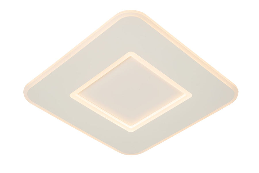 Plafonnier Axelle blanc, L 39,4 cm