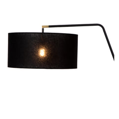 Lampadaire Kelso noir, lin