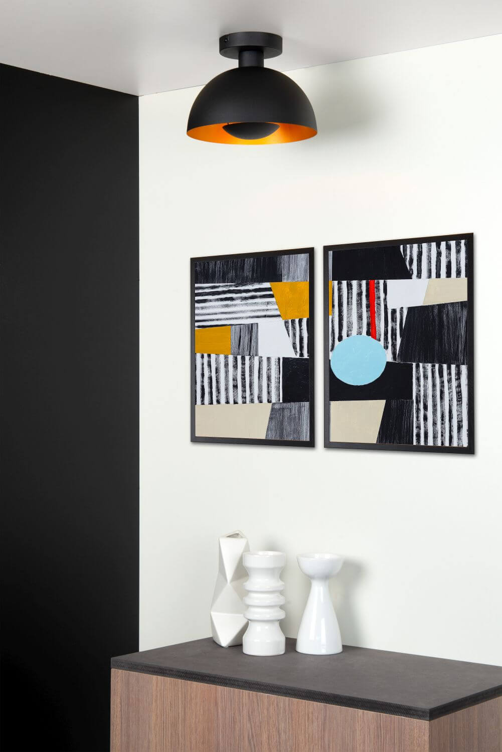 Plafonnier Siemon noir