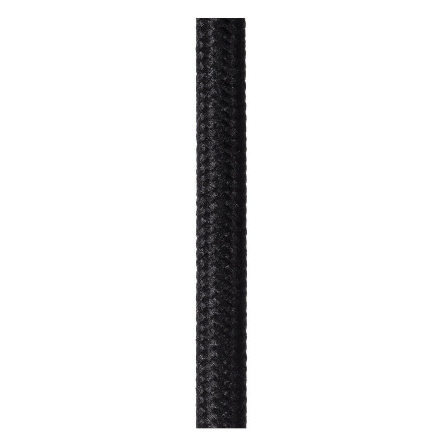 Suspension Marius 7 lumières noire et fumée, verre