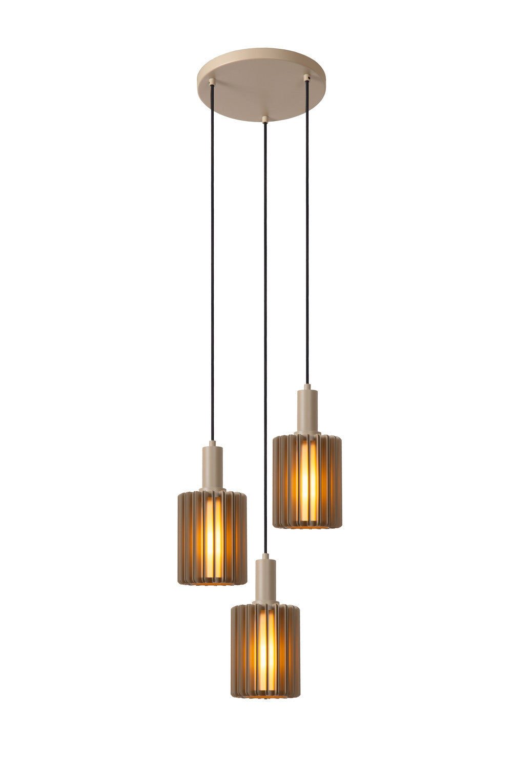 Suspension Lambres 3 lumières noire (45410/13/41)