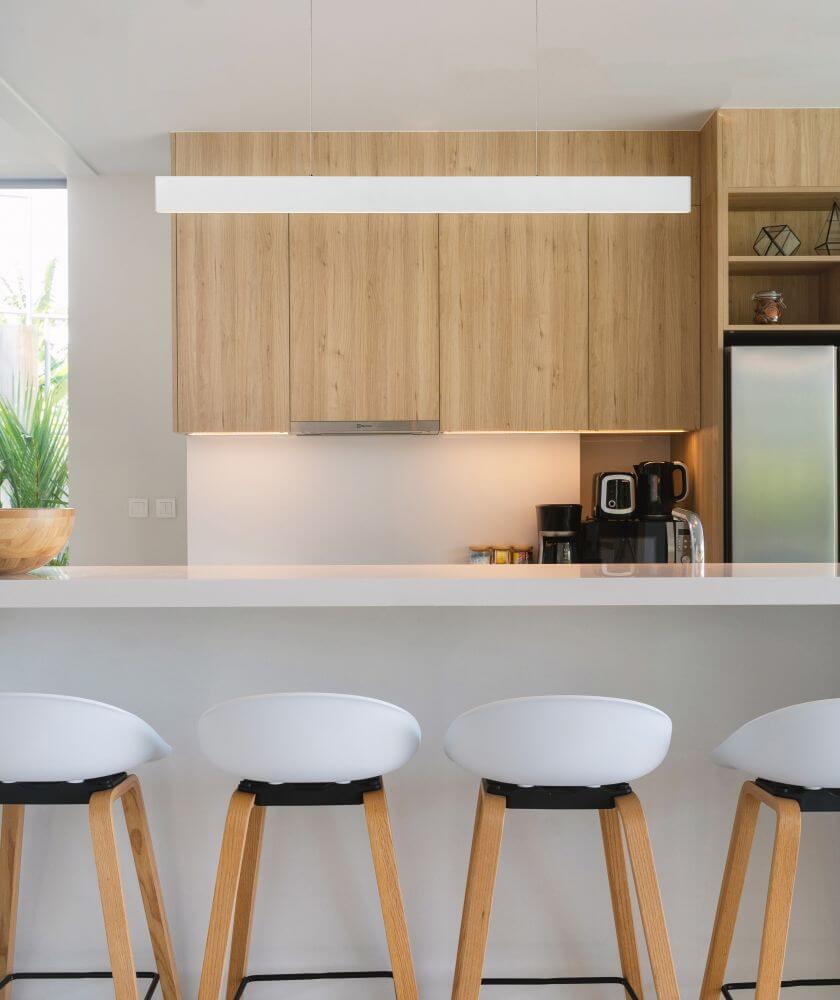 Suspension Raya blanche