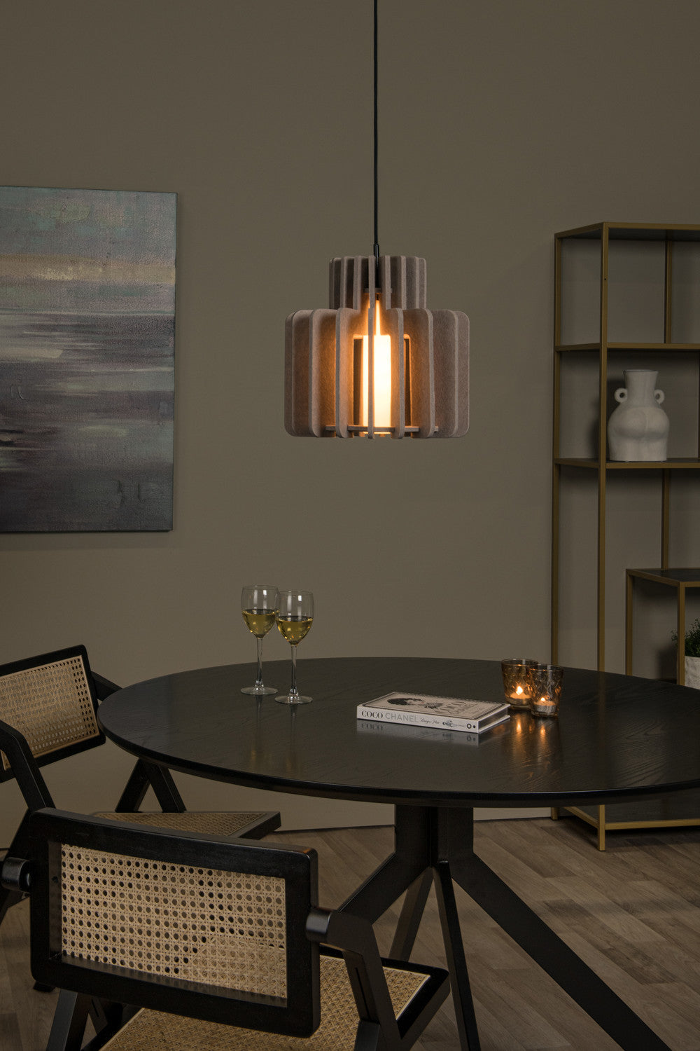 Suspension Rollo taupe, verre (45491/40/41)