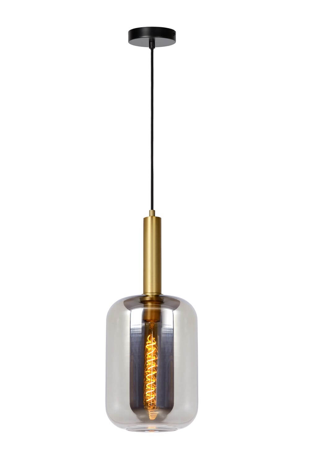 Suspension Joanet fumée et grise, verre (45494/01/65)