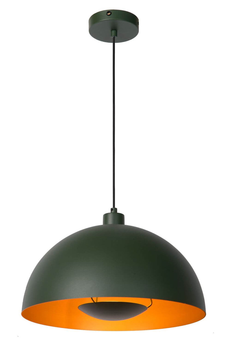 Suspension Siemon verte et dorée mat