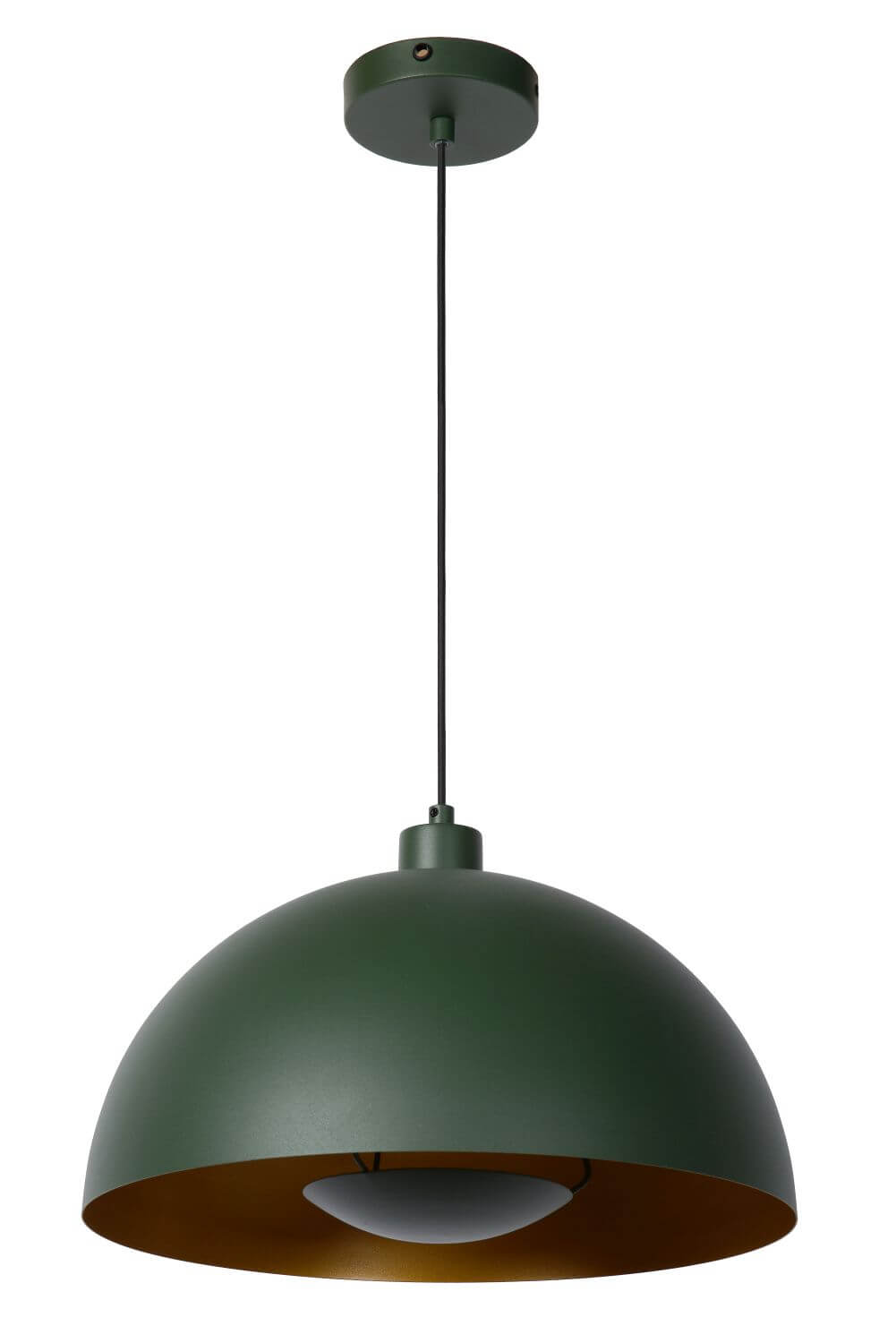 Suspension Siemon verte et dorée mat