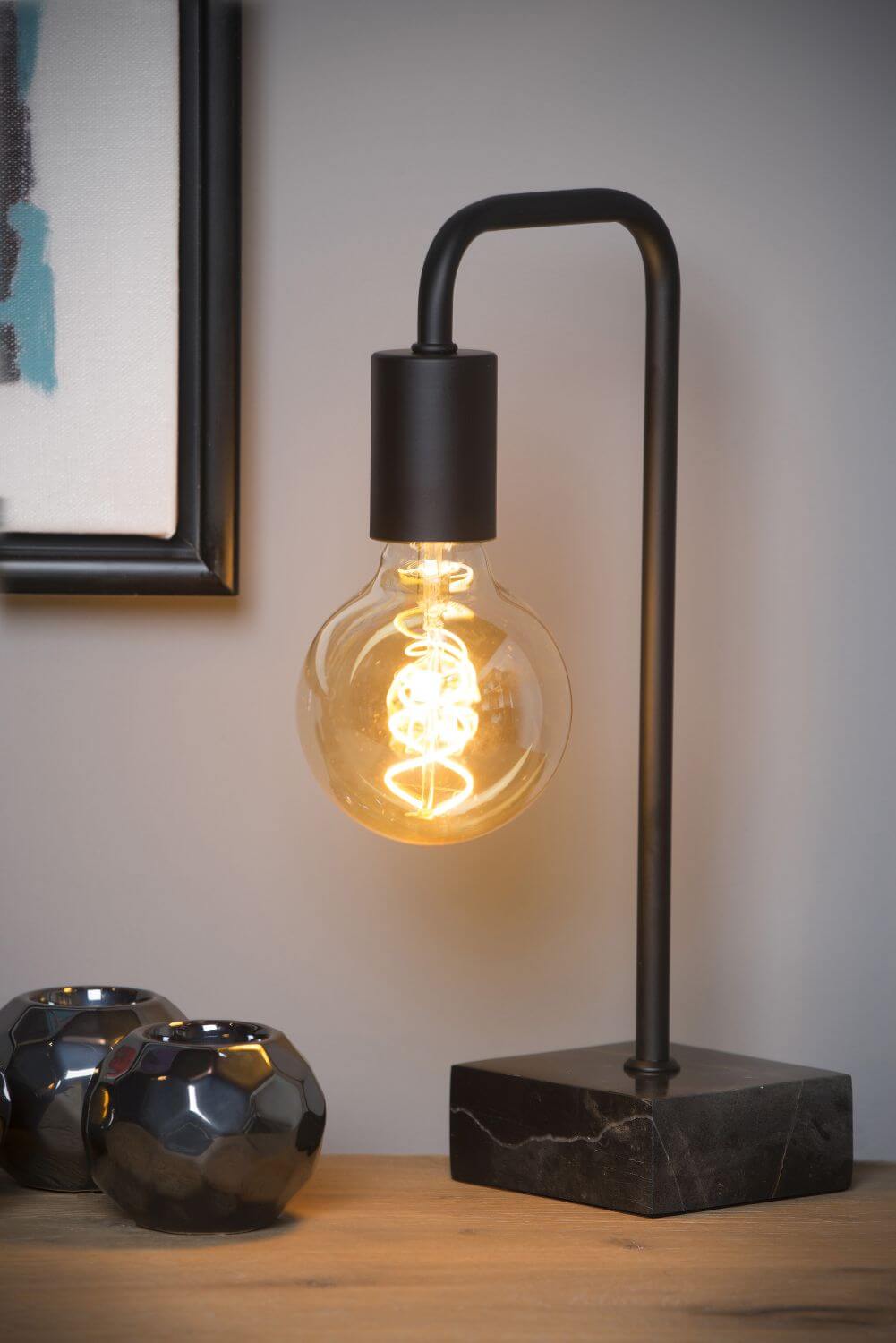 Lampe à poser Lorin noire