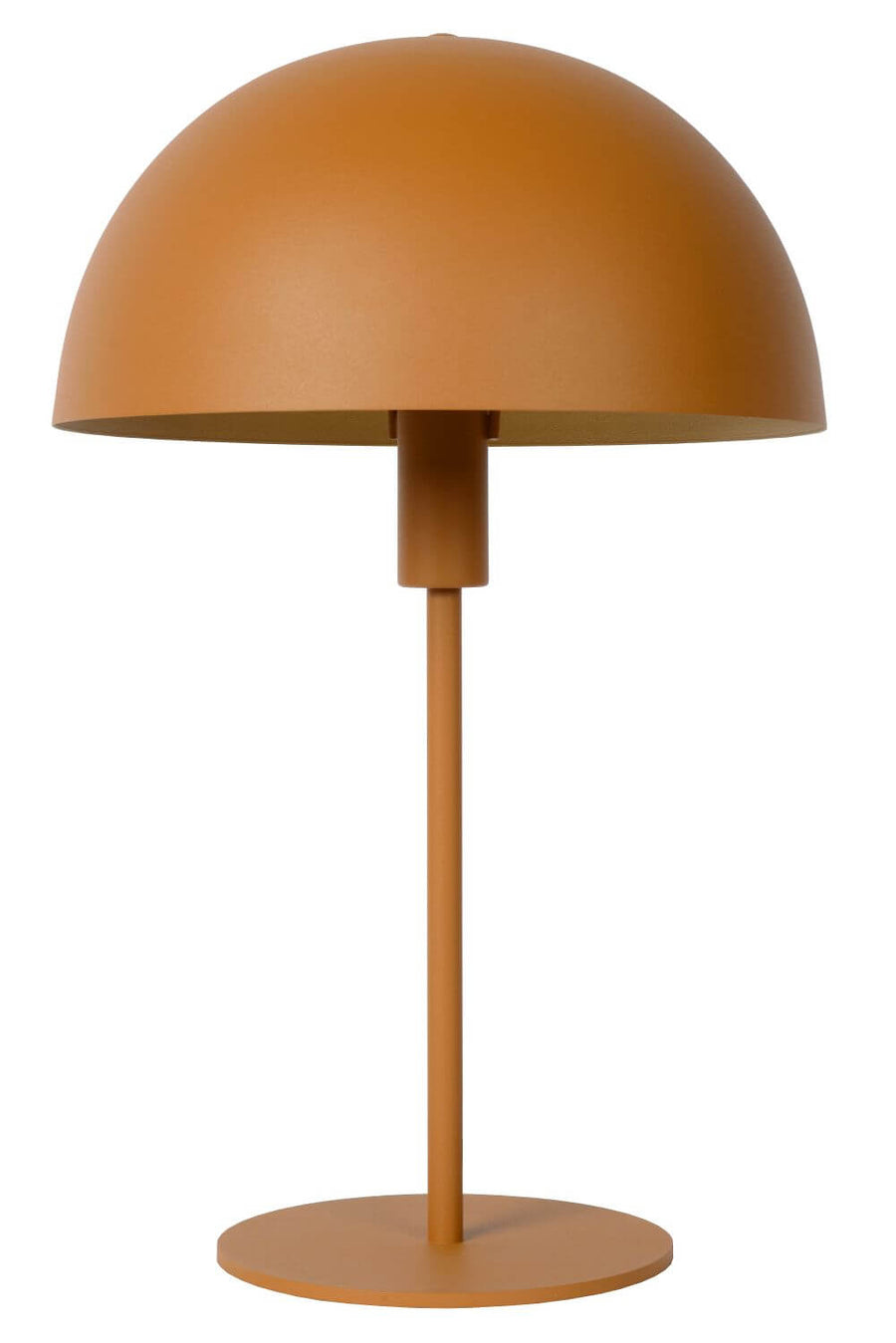 Produit entier de face sur fond blanc neutre, socle rond et tige fine