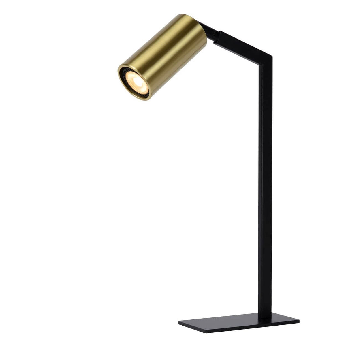 Lampe à poser Sybil noire et dorée mat