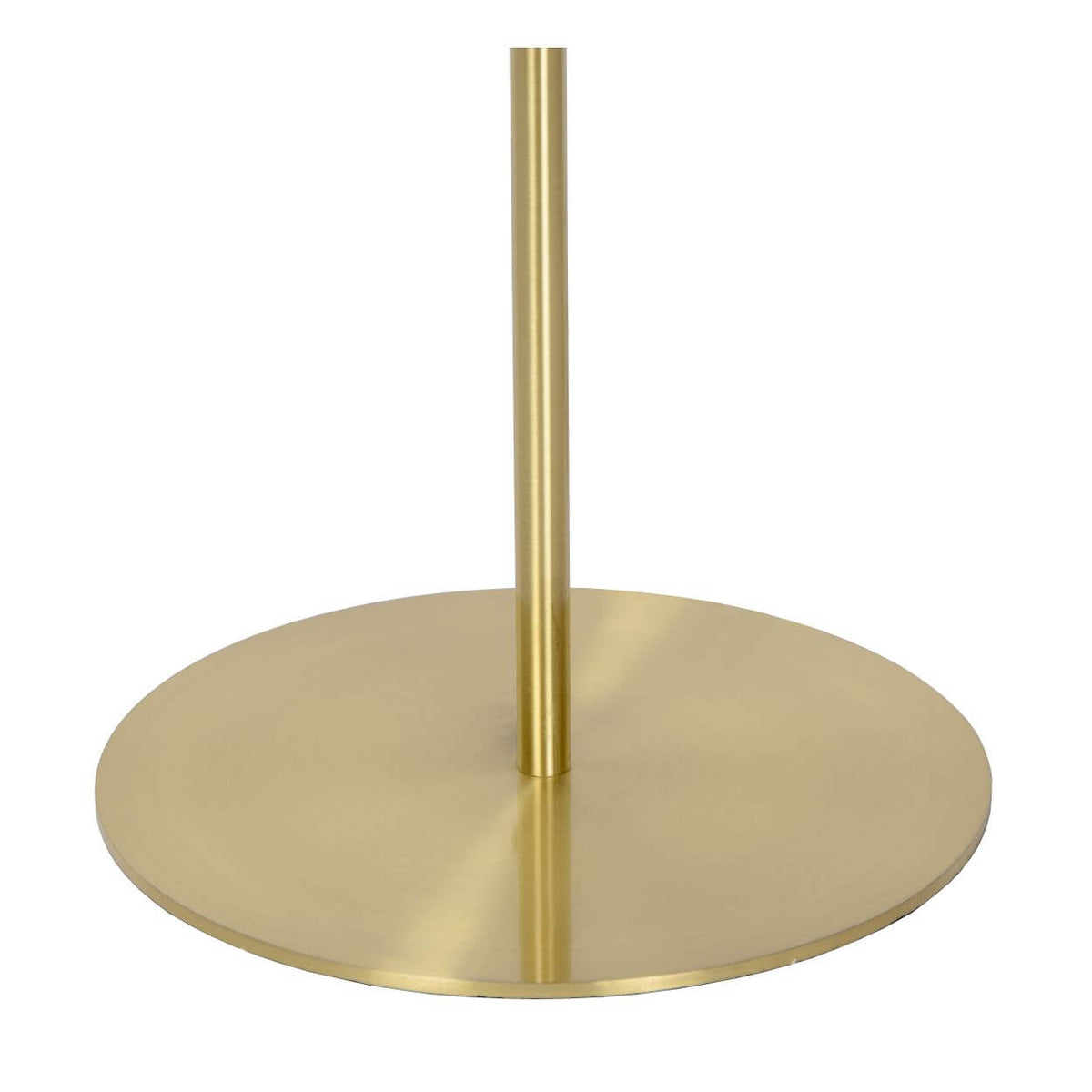 Lampadaire Tycho 4 lumières doré mat et fumé, verre
