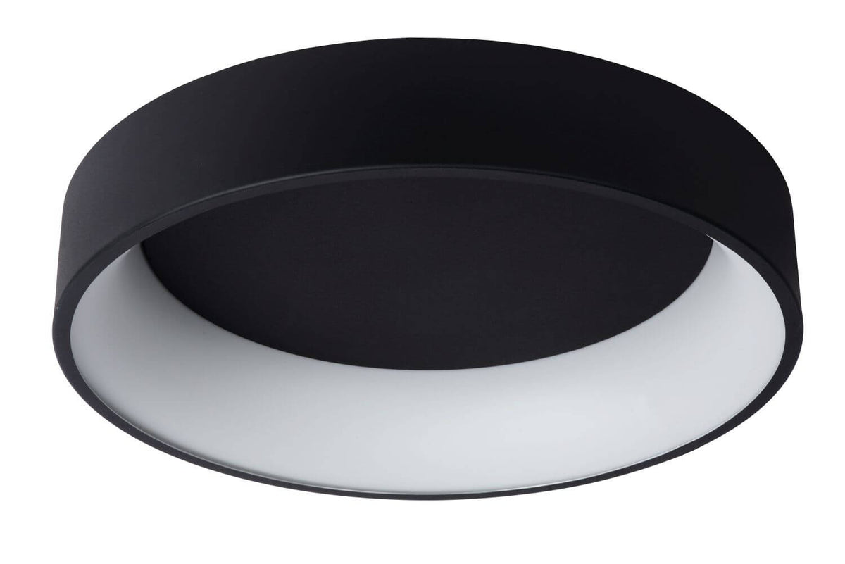 Plafonnier Talowe noir et blanc, Ø 60 cm