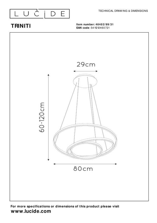 Suspension Triniti blanche
