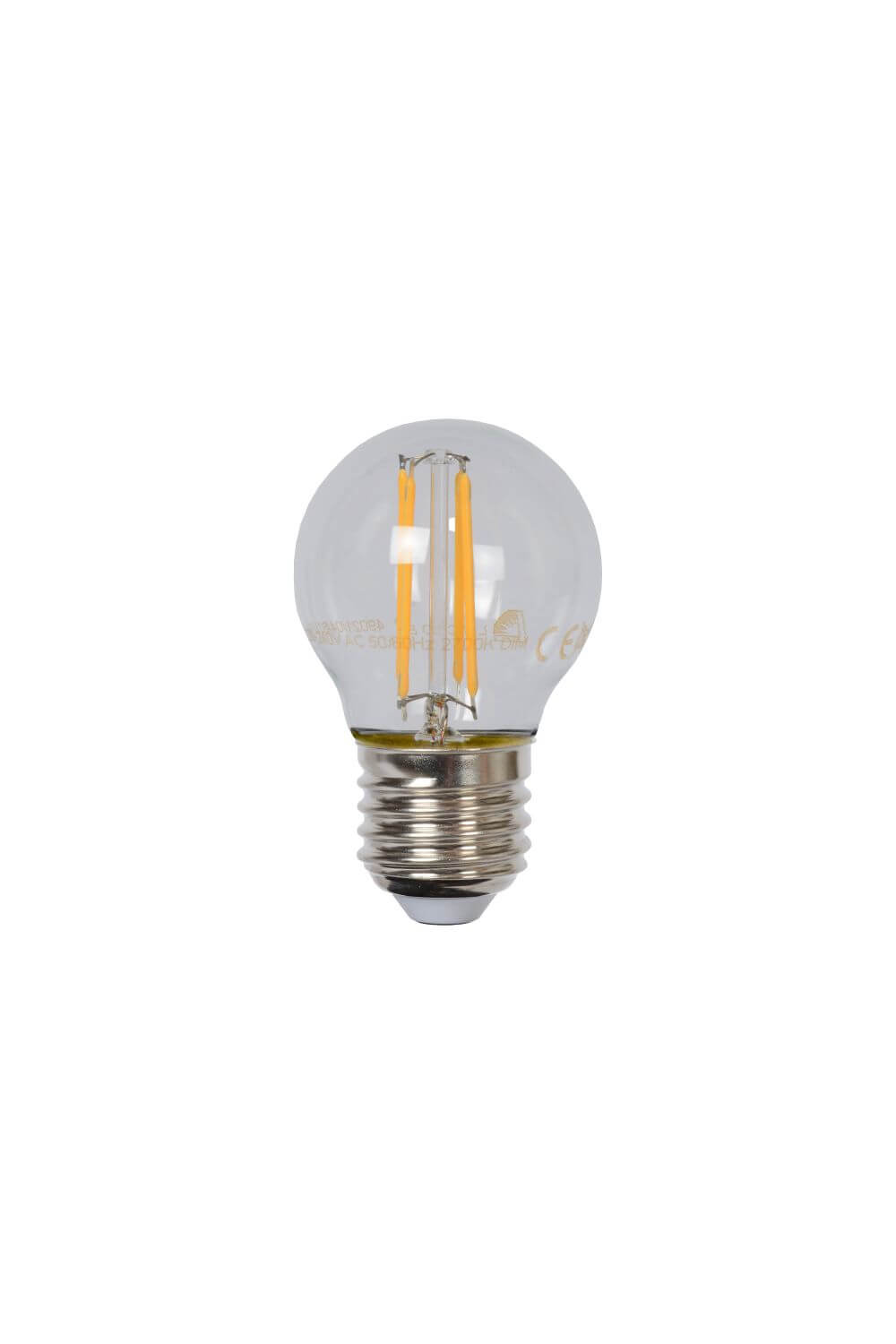 Ampoule LED E27 à filament transparente, 4 W | Lucide
