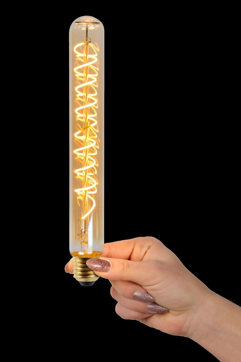 Ampoule LED E27 à filament ambrée, 5 W | Lucide (49035/25/62)