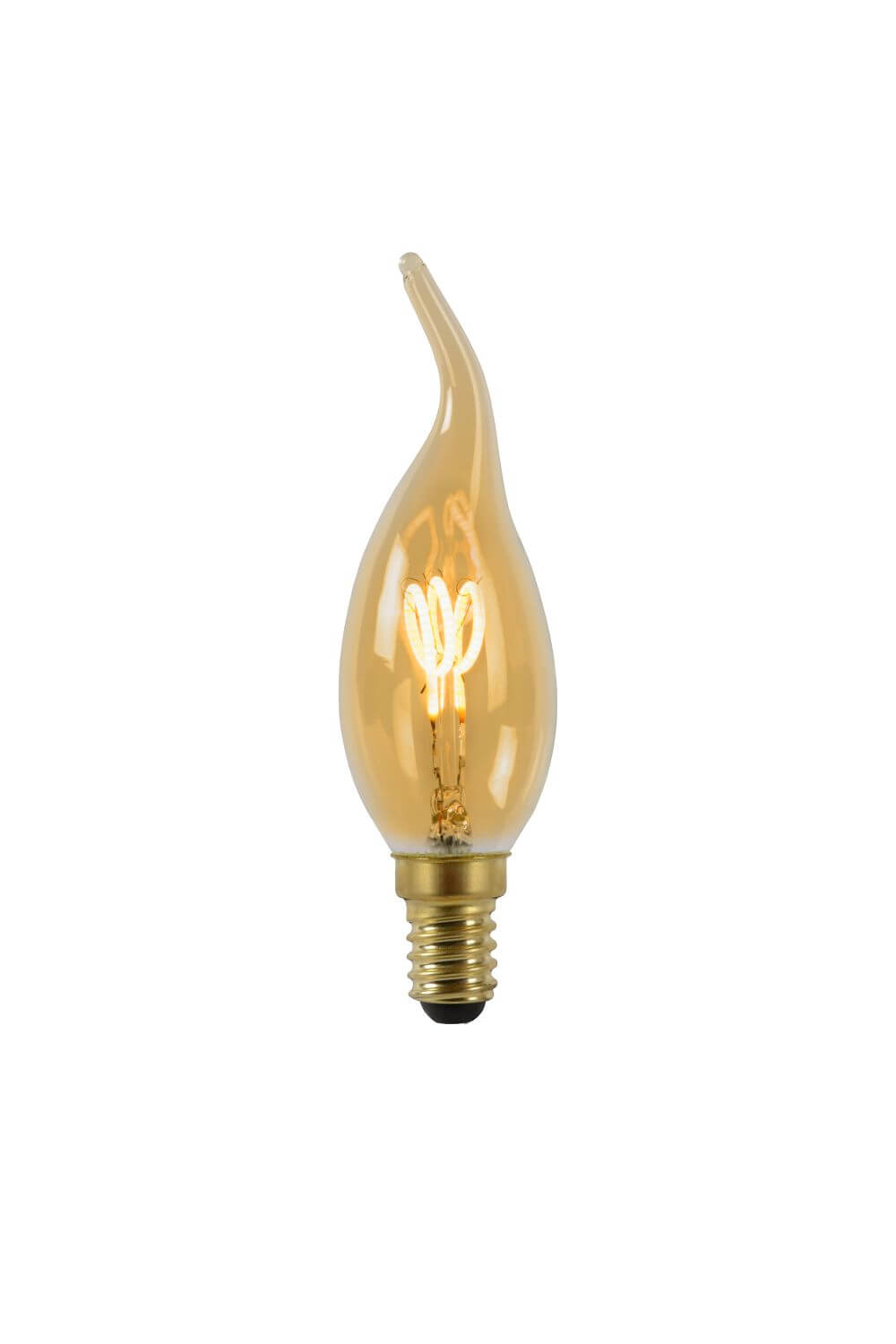 Ampoule LED E14 à filament ambrée, 3 W | Lucide