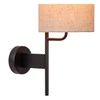 Applique murale Magic noire, lin, H 50 cm