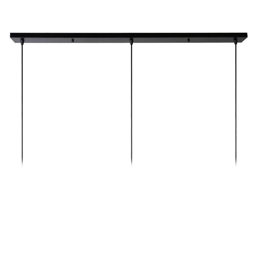Suspension Dikra 3 lumières noire