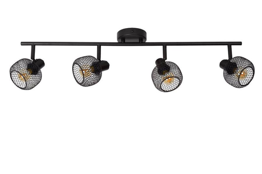 Plafonnier Maren 4 lumières noir