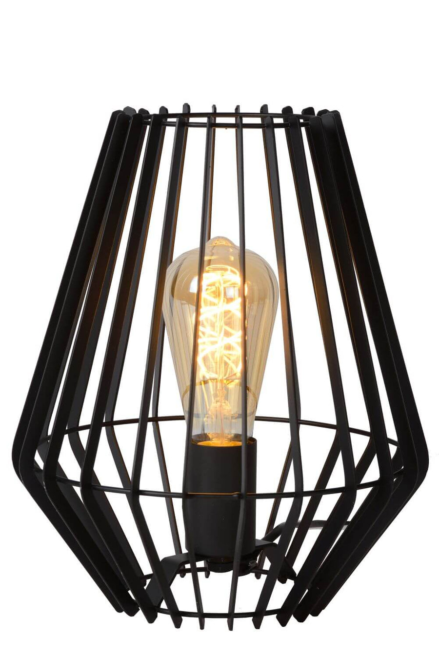 Lampe à poser Reda noire, H 27 cm