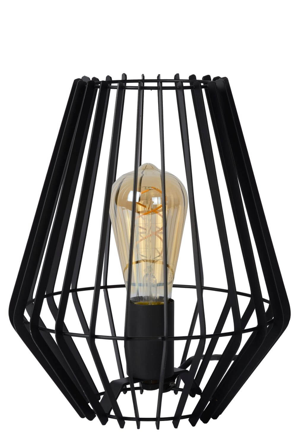 Lampe à poser Reda noire, H 27 cm