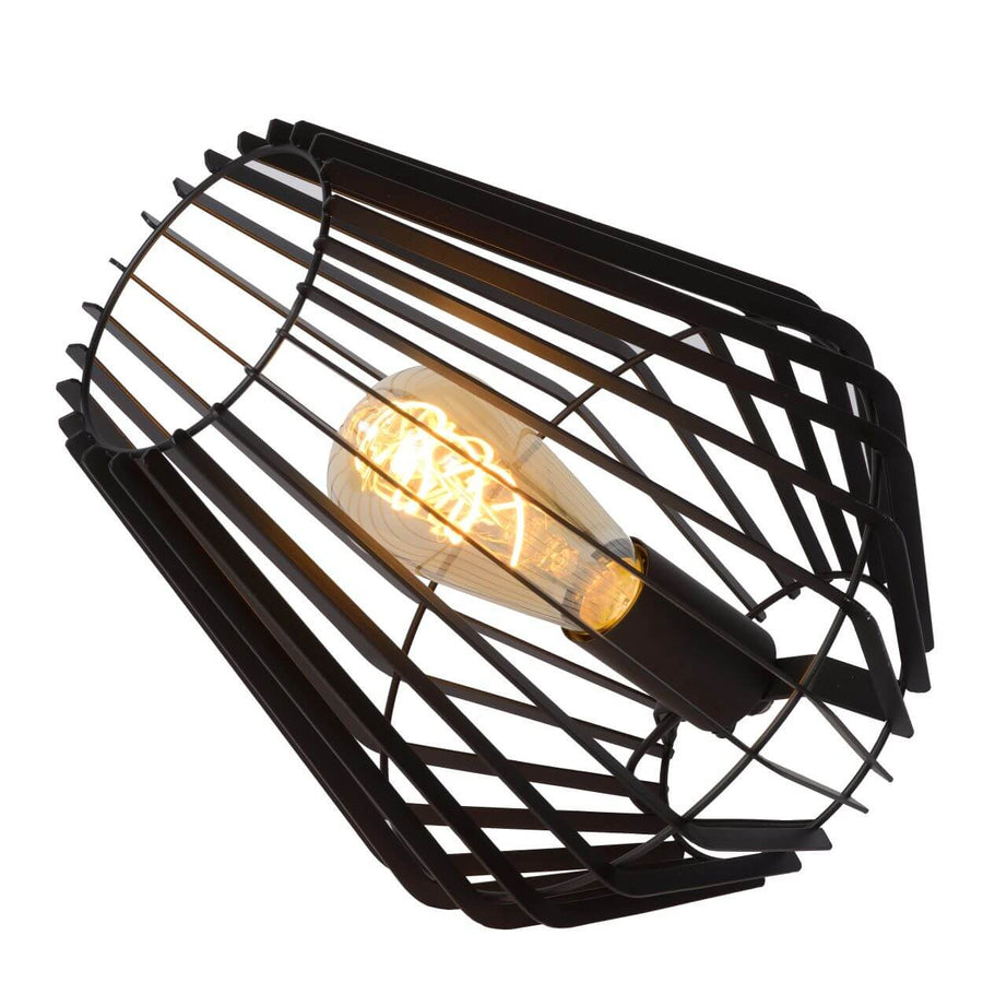 Lampe à poser Reda noire, H 27 cm