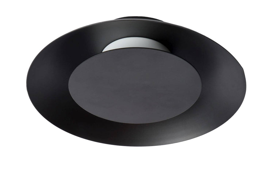 Plafonnier Foskal noir, Ø 21,5 cm