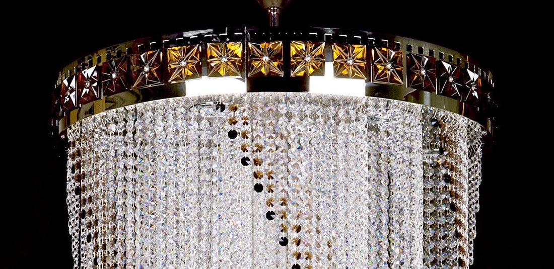 L432CLN spiral crystal pendant light