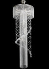 TX505000010 Spiral crystal pendant light
