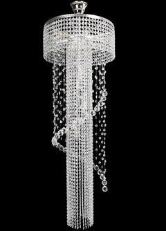 TX505000010 Spiral crystal pendant light